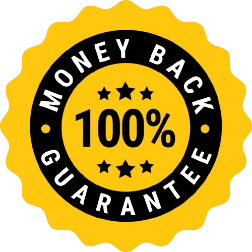 Dentolyn 365-day money-back guarantee seal